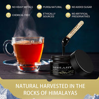 Nuevnaciy Shilajit Resin - Maximum Potency Natural Organic Shilajit Gold Grade 50g with Fulvic Minerals & Humic Acid, Strength & Stamina Booster for Men and Women, Vegan (Pack of 1)