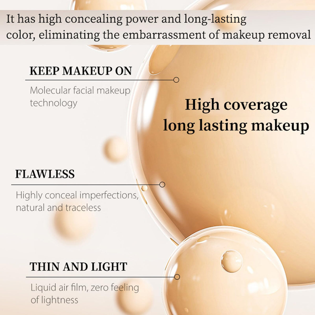 Domality Leg Makeup Waterproof No Transfer, Leg Vein Cover Up, Long Lasting Body Scar Tattoo Cover Up, Full Coverage, Light, Easy Application (#1 Natural Color)