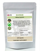 Your Best Supplement Baobab Capsules 1500mg- Superfood, (Pure no additives) High Strength (120)