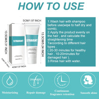 DMQ Hair Straightening Cream,Hair Gloss Hair Cream For Women,Collagen Hair Mask, Hair Protein Correcting,Anti Frizz Moisturiser for Curly Straight Dry Damaged & Frizzy Hair