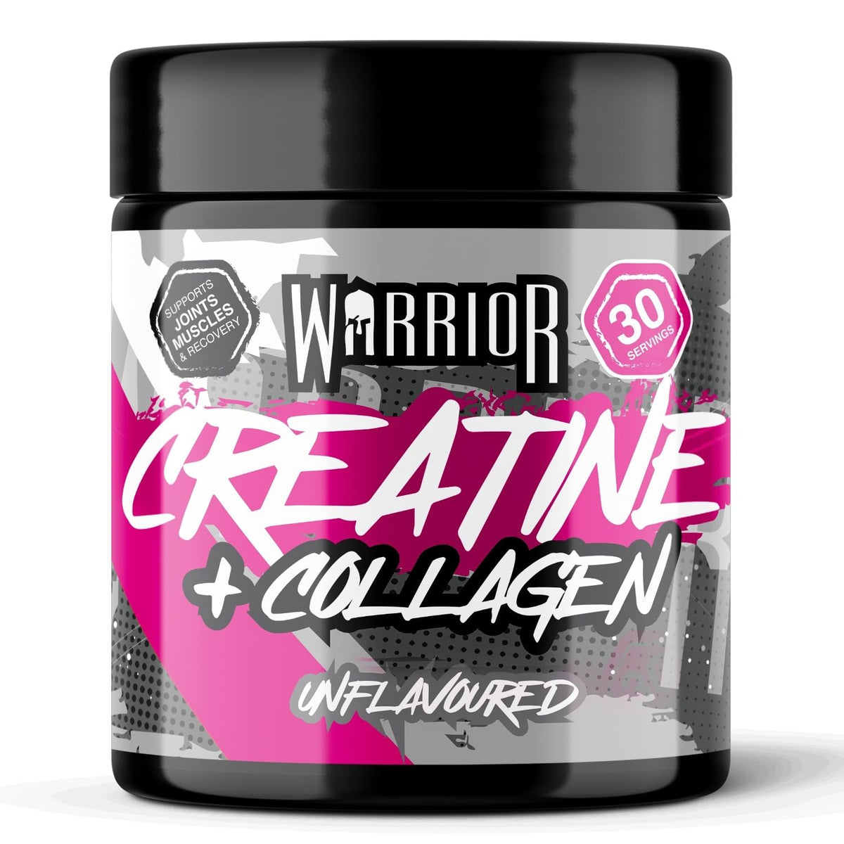 Warrior Creatine Monohydrate Powder + Hydrolysed Collagen Peptides 270g (30 Servings) – Micronised Creatine and Collagen Supplement for Muscle, Hair, Skin, Nails & Joints for Women – Unflavoured