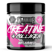 Warrior Creatine Monohydrate Powder + Hydrolysed Collagen Peptides 270g (30 Servings) – Micronised Creatine and Collagen Supplement for Muscle, Hair, Skin, Nails & Joints for Women – Unflavoured