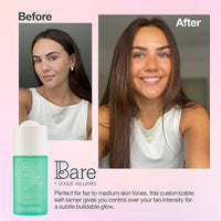 Bare by Vogue Bare By Vogue Face Tanning Drops - Medium/Dark, Customisable Sun-Kissed Glow - Infused with Green Tea, Chamomile, and Pomegranate Extract - For Smooth, Hydrating & Radiant Skin (30ml)
