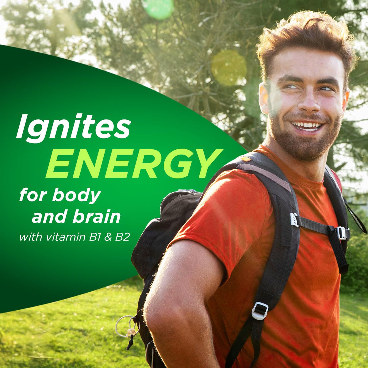 Berocca Energy Effervescent Tablets Including B Vitamins, Magnesium & Zinc - Vitamin C - Support Energy Release & Immune System* - 60 Tablets - Orange Flavour