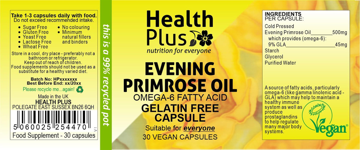 Health Plus EPO 500mg - Gelatin Free