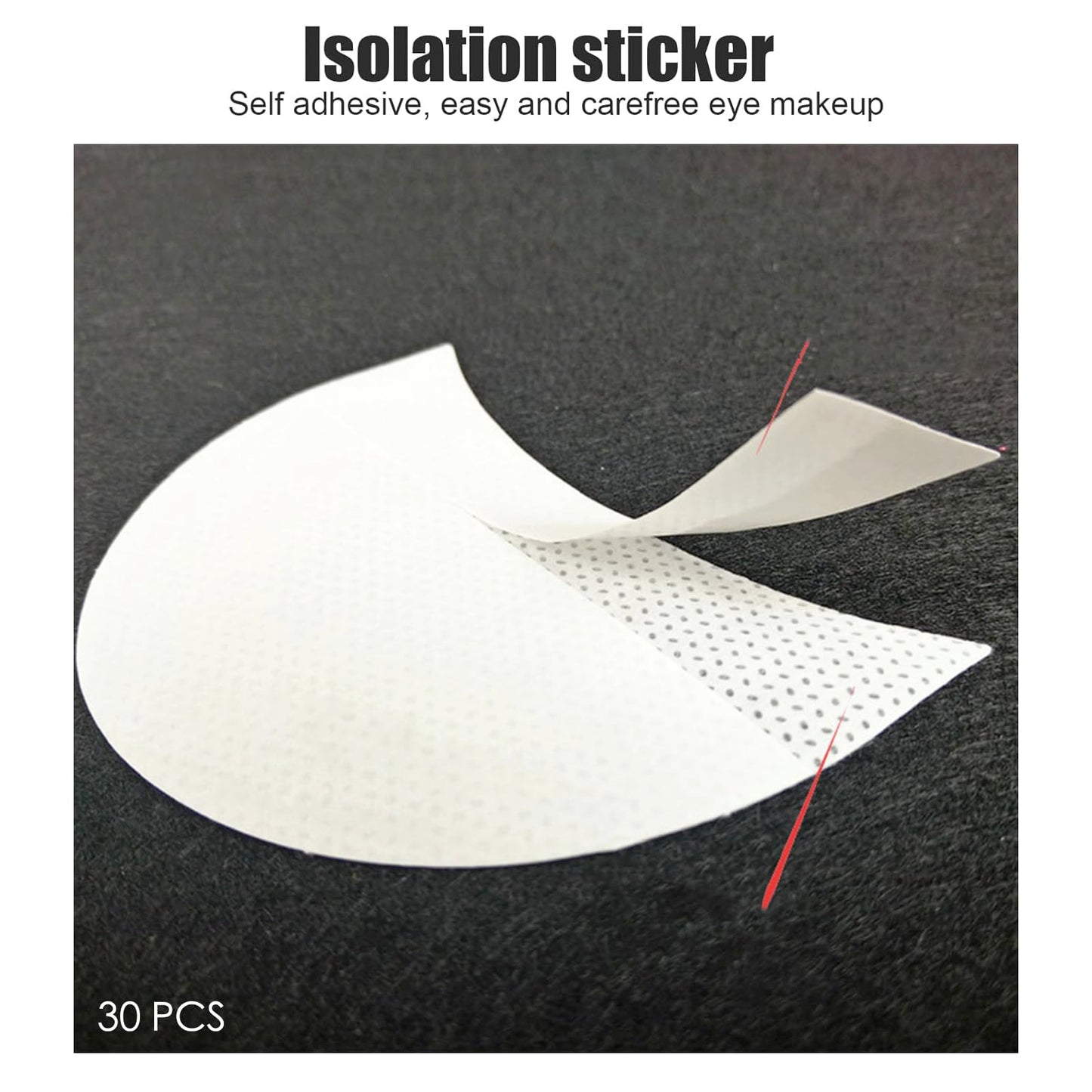 HAORQEE 30 PCS Eyeshadow Pads Eyeliner Tape Eye Make-Up Shield Protector Eye Shadow Stencil Tool for Women Eye Makeup, Eyelash Extension