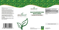 Ezyleaf Saccharomyces Boulardii [5 Billion CFU] | 90 Vegan Capsules | Probiotic Supplement | S Boulardii Probiotic with Clean Fillers | ISO Certified, Non-GMO, Gluten & Allergen Free | Made in UK