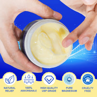 Uocasi Magnesium Soothing Sleep Cream,2 x 90g Magnesium Skin Muscle & Body Calm Moisturing Butter, Relief for Restless Legs | Muscle Joint Relaxant for Cramps & Pain, Natural Sleep Support