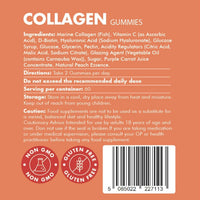 supplmnt. Supplmnt. Marine Collagen Gummies, Hydrolysed Collagen Peptides w/Biotin, Hyaluronic Acid & Vitamin C, Collagen Supplements for Women & Men, Collagen for Skin, Hair & Nails (One Size, Peach)