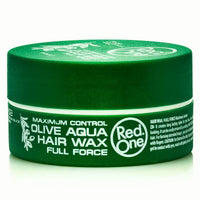 Redone Hair Styling Aqua Hair Wax Olive 1x 150ml | Full Force | Strong Hold | Maximum Control | Olive Scent | Women & Men Hair Wax | Texturizing Wax