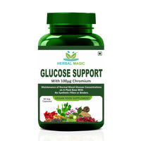 Herbal Magic Glucose Support – 60 Capsules, Vegan Food Supplement with Herbal Blend for Metabolism & Wellness