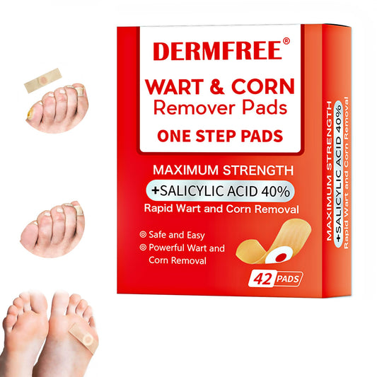 ERAYCEE Wart Remover, Wart Treatment Patch (42 Pieces), Plantar Wart Remover for Hands, Feet and Face, Wart Cream, Corn Remover, Deep Wart Removal Effective Pain Relief for Kids and Adults