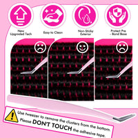 PURELEOR Individual Cluster Lashes Kit Lash Extensions Set DIY Multiple styles Eyelash Clusters with Bond and Seal Tweezers 100D Curl Mixed 10-16mm