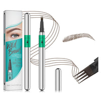 Kis'Degas Magic Microblading Eyebrow Contouring Pencil - Eyebrow Pen,Brow Pencil 2-in-1 Dual-Ended - Precise Waterproof Brow Pen 2 Tipped Precise Waterproof With A Micro-Fork Tip Applicator