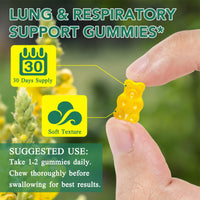 XAYGHE Mullein Gummies 2000mg for Lungs -Mullein Leaf Extract for Lungs Cleanse & Detox, Respiratory Health Gummies, Digestive Support, Immune Booster 60 Count
