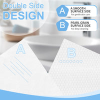GRANNY SAYS Disposable Face Towels, 50 Count Soft Facial Wipes for Sensitive Skin, Disposable Face Cloths, Makeup Remover Dry Wipe, XL Facial Clean Towels for Makeup Removing, Cleansing Wipes
