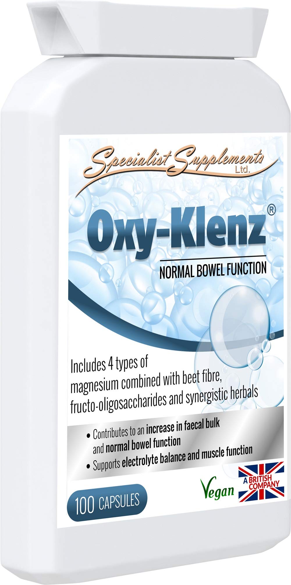 Specialist Supplements Oxy-Klenz Healthy Bowel Function 100 Capsules (Pack of 2)