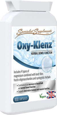 Specialist Supplements Oxy-Klenz Healthy Bowel Function 100 Capsules (Pack of 2)