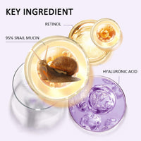 ISBEAUSOLS Anti Aging Retinol Face Cream- 95% Snail Mucin Face Moisturizer for Women - Anti Wrinkle Face Cream - Hydration Day And Night - Hyaluronic Acid,Vitamin E Face Care Repair Nourish Balm Stick