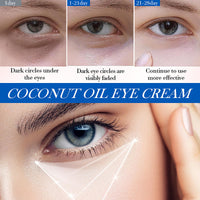 ISBEAUSOLS Coconut Eye Cream Anti Aging - Eye Cream for Dry Skin - Anti Wrinkle Eye Cream for Dark Circles and Puffy Eyes - Hydrating Eye Cream - Eye Care Products - Eye Moisturiser for Moisturizing, Nourishing