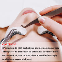 Lanjue 60 Pairs Under Eye Gel Pads, Pink Lint Free Eyelash Extension Pads with Tweezer Eye Patches Eyelash Lash Extension Lint Patches for Eyelash Extensions