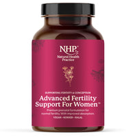 NHP The Natural Health Practice NHP Advanced Fertility Support for Women - Nutrients for Conception, IVF Support & Pregnancy, Scientifically Formulated with Active Vitamins & Minerals for Optimal Fertility Health 60 Vegan Capsules