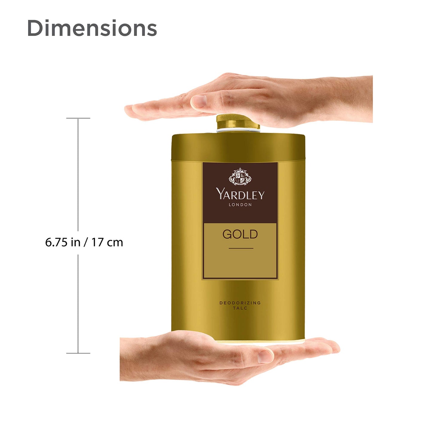 Yardley London Gold Deodorizing Talc for Men, 100g