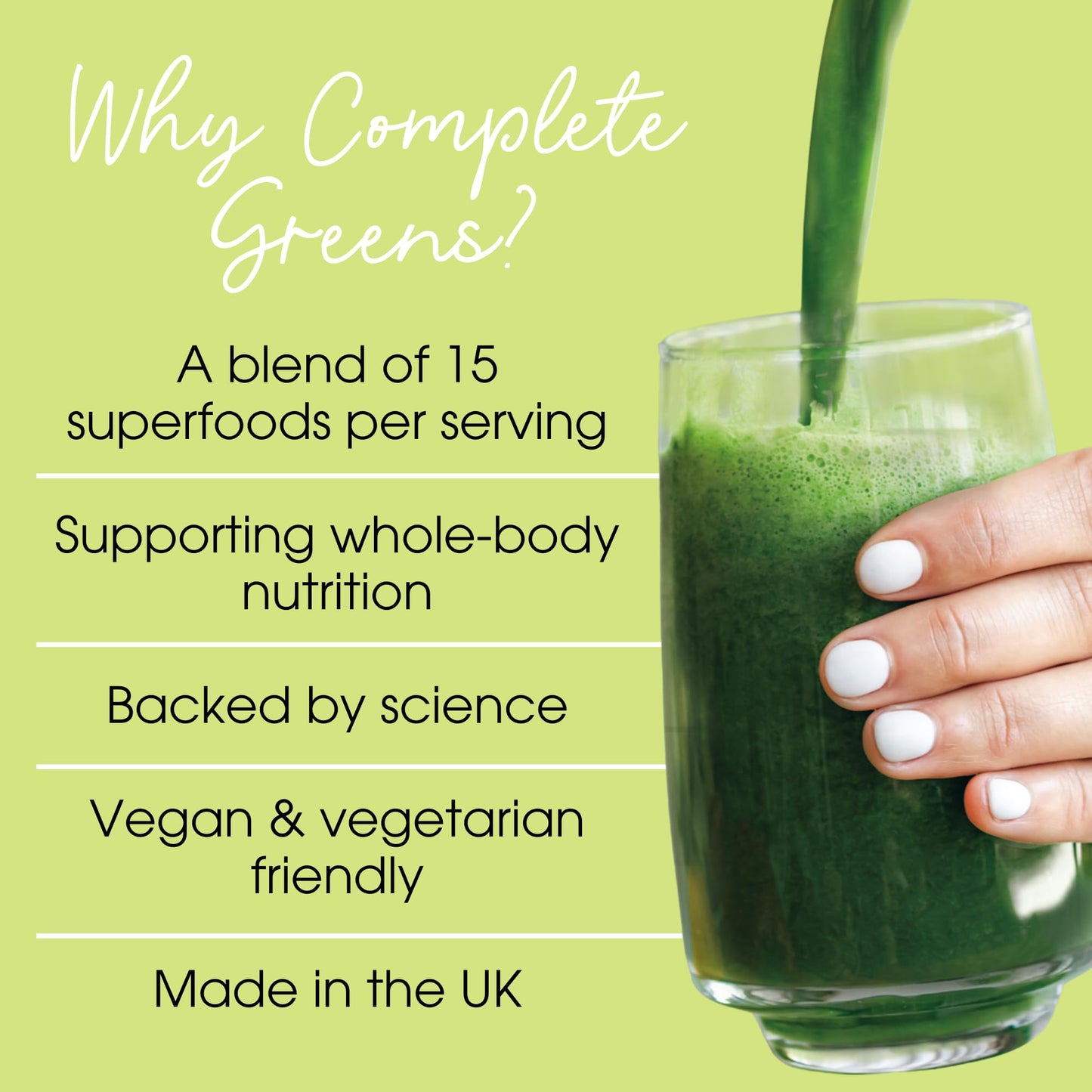 Proto-Col Proto-col | Complete Greens Powder - 15 Superfoods and Adaptogens Including Ashwagandha & Spirulina | Vegan & Gluten-Free | Advanced Formula | UK Made | 180g