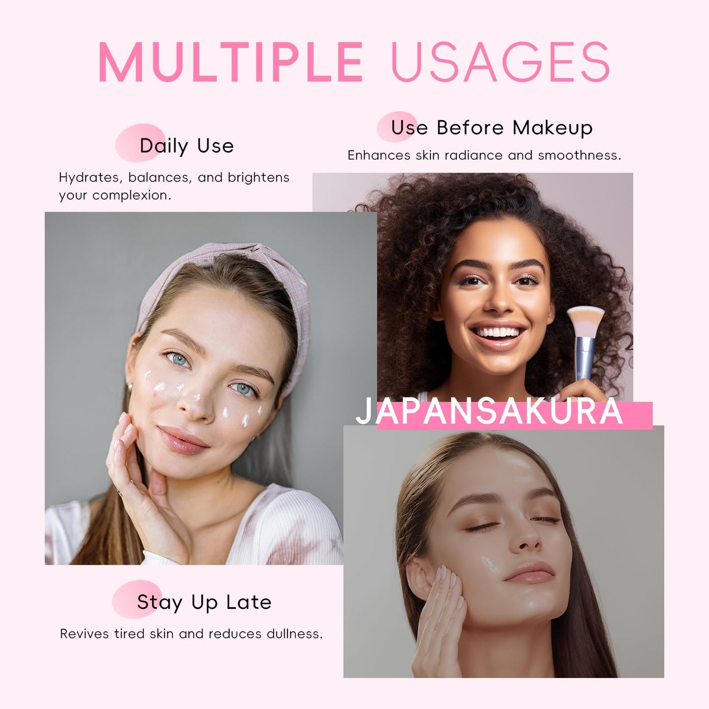 LAIKOU Skin Care for Teenage Girls, Sakura Skincare Set, Pamper Sets for Women Gifts, Facial Skin Care Sets & Kits - Face Serum, Face Cream, Sleep Mask, Eye Mask, Mud Mask, Lip Mask, 14PCS