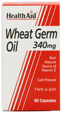 HealthAid Wheat Germ Oil 340mg 60 Capsules