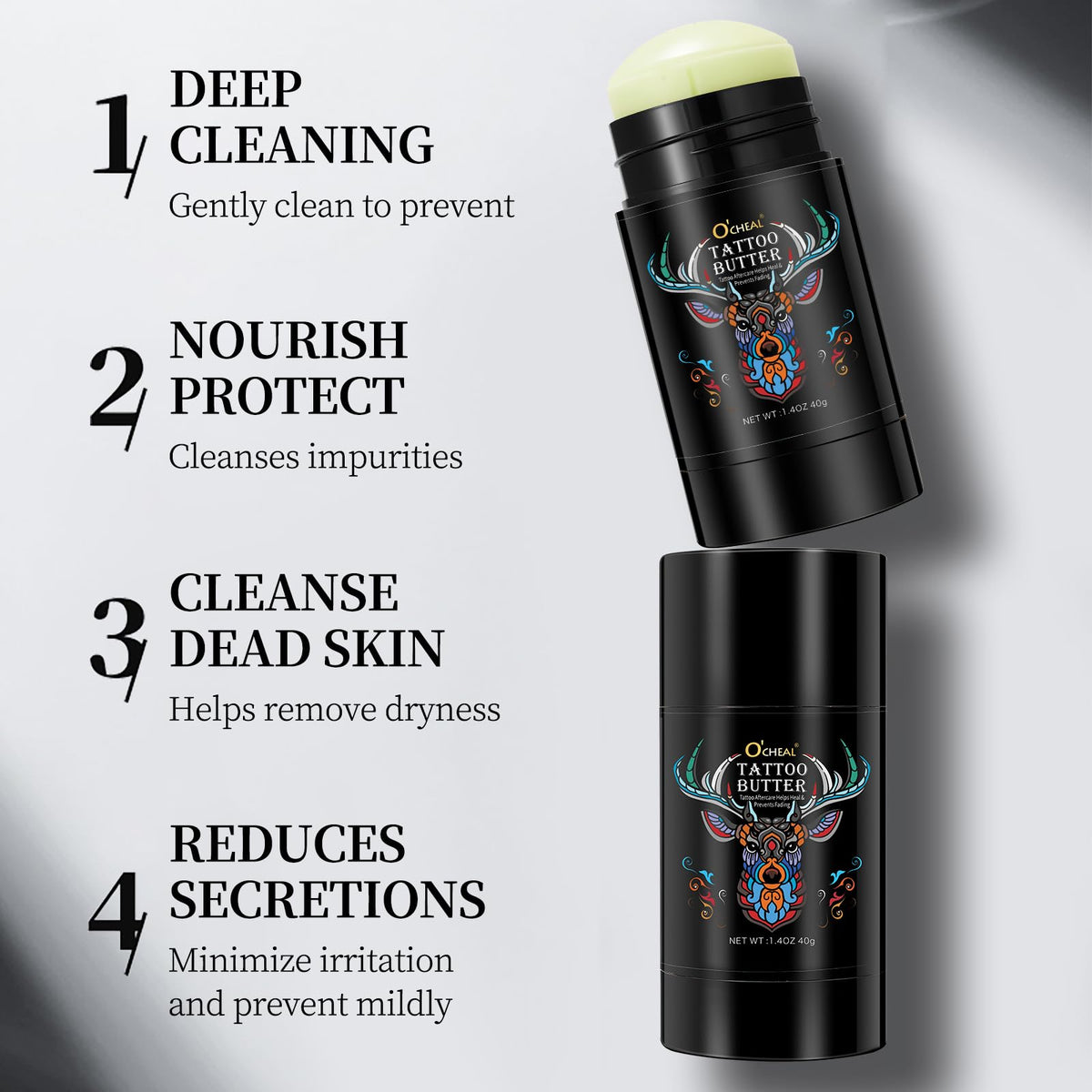 proamate Proamate Tattoo Aftercare Tattoo Butter Tattoo Balm, Old & New Tattoo Moisturizer Healing Brightener for Color Enhance, Natural Organic Tattoo Cream(Tatoo Balm 75g)
