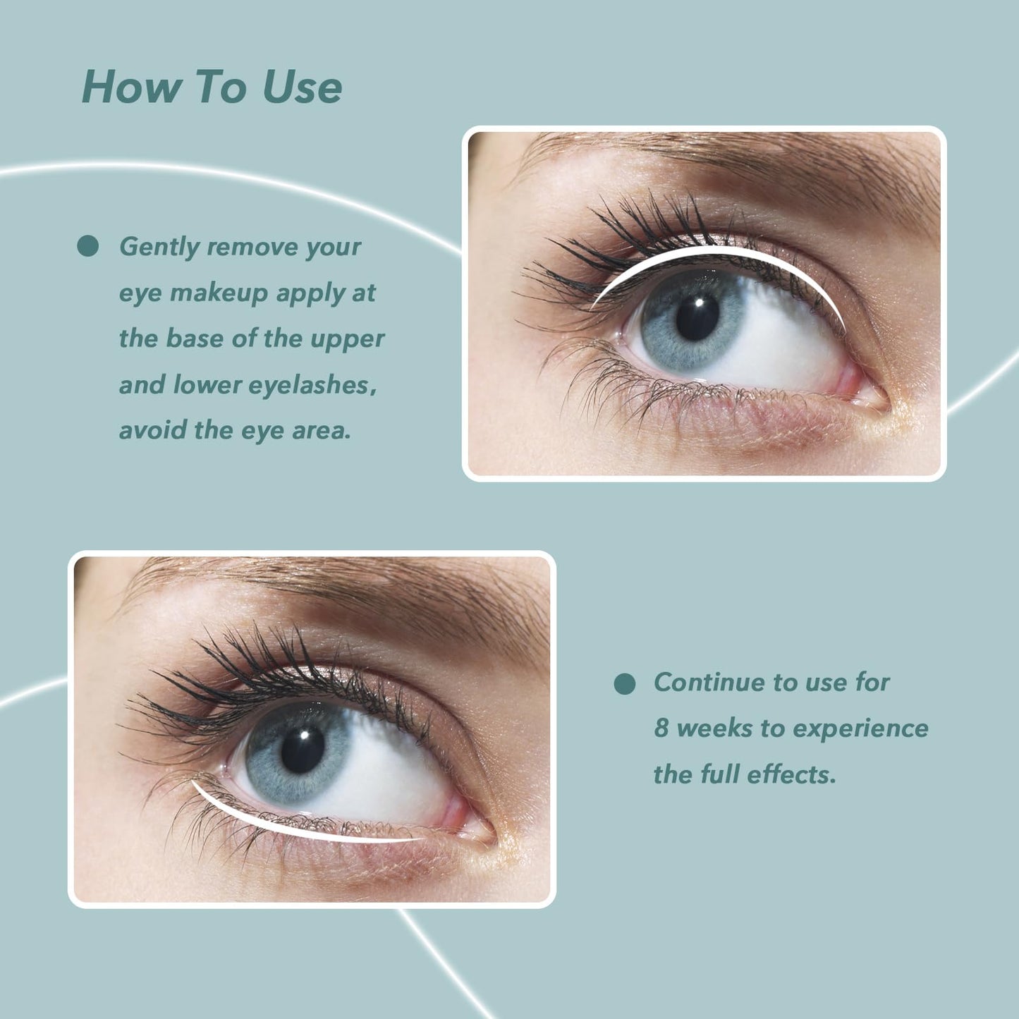 Leif Lea Eyelash Growth Serum - Natural Formula Eyelash Serum for Growth and Thickness Lash Serum for Longer, Thicker and Fuller Lashes - 3ml