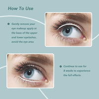 Leif Lea Eyelash Growth Serum - Natural Formula Eyelash Serum for Growth and Thickness Lash Serum for Longer, Thicker and Fuller Lashes - 3ml