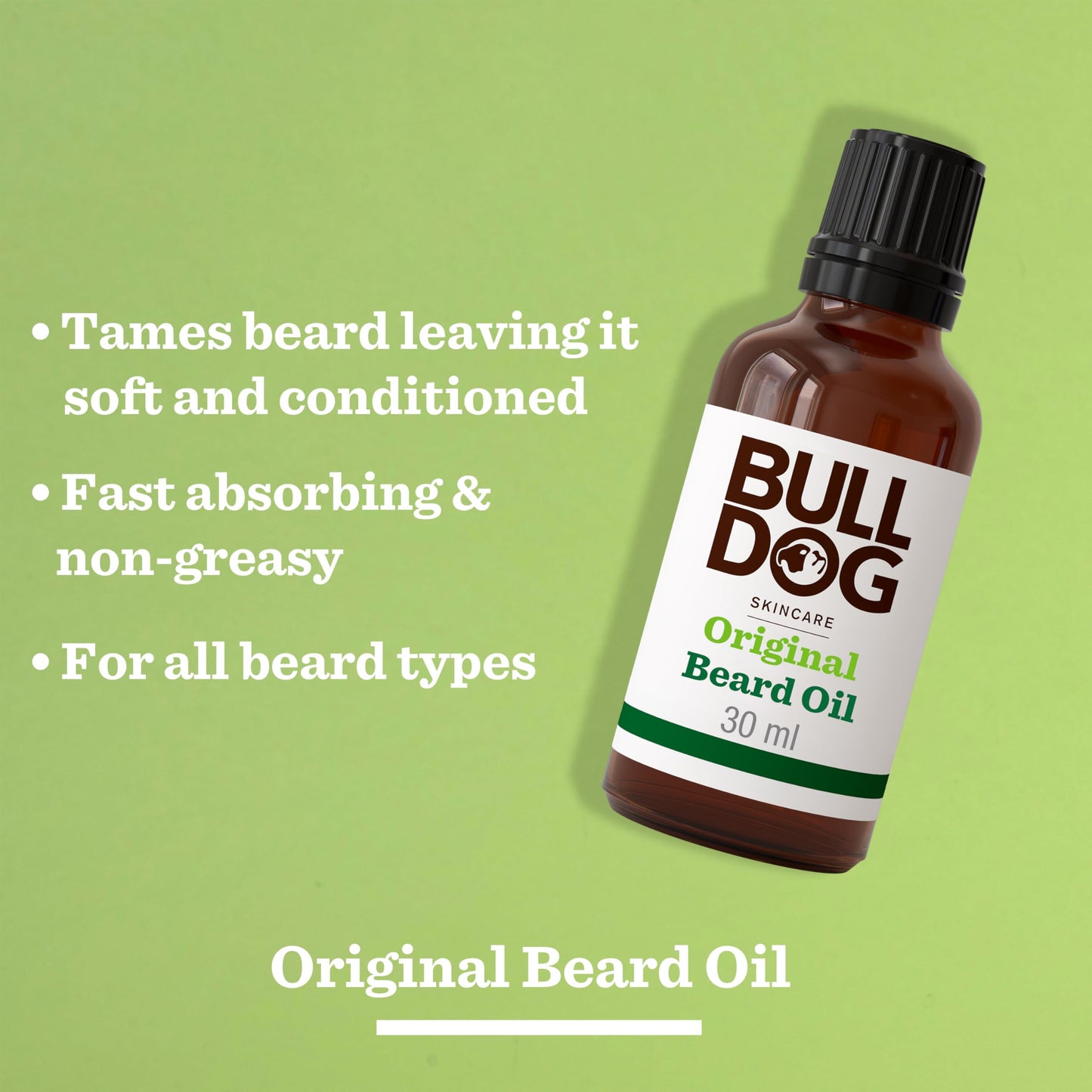 Bulldog Skincare for Men Bulldog Skincare Original Beard Oil, Men's Grooming, Beard Moisturiser for Softer, Supple Beards, 30g