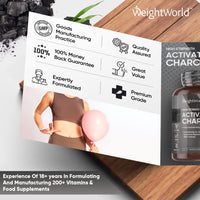 Activated Charcoal Capsules 2000mg - 180 Vegan Capsules (Not Activated Charcoal Tablets) - Coconut Charcoal Digestion Supplement from Sustainably Sourced Coconut Shell – Reduce Excessive Flatulence.
