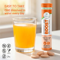Vitaliva High Strength Vitamin C and Zinc - ONE a Day. Sugar-Free and Vegan Friendly. Twin Pack Deal (2 Packs of 20)