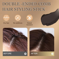 JOVIAL Hair Dye Comb, 2-in-1 Instant Hair Colour Stick with Built-In Comb, Waterproof & Sweat-proof, Portable Grey Hair Cover Up, Root Touch Up Dye Hair Concealer for Women & Men (Dark Brwon)
