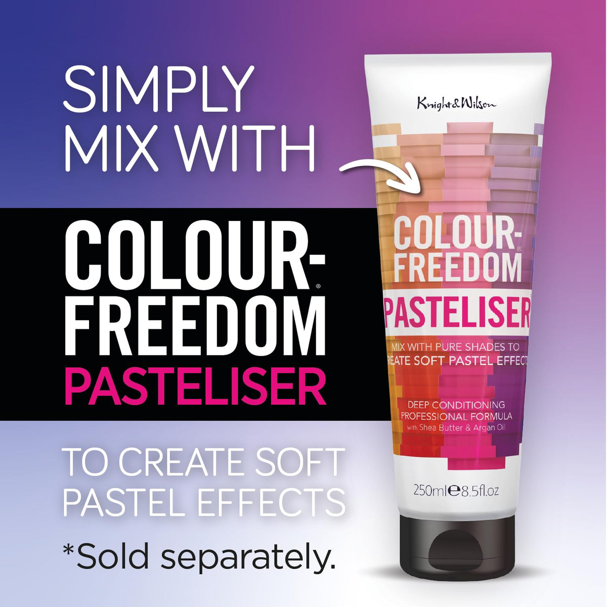 Knight & Wilson Colour-Freedom Gloss Pro 150ml Magenta Semi-Permanent Hair Colour - Ultra-Vibrant Vegan Colour Mask with PurePlex | Ammonia Free Colour Lasts Up To 6-10 Washes