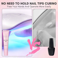 Makartt Nail Glue Gel for Press On Nails, Extra Strong 3 in 1 Solid Nail Glue for False Nail Tips, Long-Lasting 3D Gel for Acrylic Decoration, Curing Required,30 ML