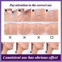 V Edge Patches Face Lift Tape Lifting Waterproof Elasticity Stickers (60 Pcs) - Invisible Anti Wrinkle Makeup Face Lift Tools for Wrinkle Hide & Double Chin Face Instant Makeup Uplift