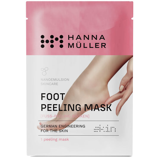 Hanna Müller 3 Pairs Foot Peel Mask - Foot Exfoliator and Foot Peel Mask for Hard Skin and Cracked Heel, Foot Masks with AHA Blend, Salicylic Acid, Botanical Extracts, Vitamin C and A, Feet Peeling Mask
