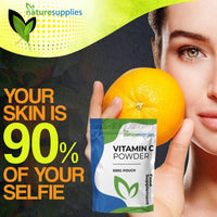 Vitamin C Powder 500g Ascorbic Acid UK Non GMO - Pharmaceutical Grade, Highly Concentrated No Chemicals in Our Supplements - Suitable for Vegans - Naturesupplies…