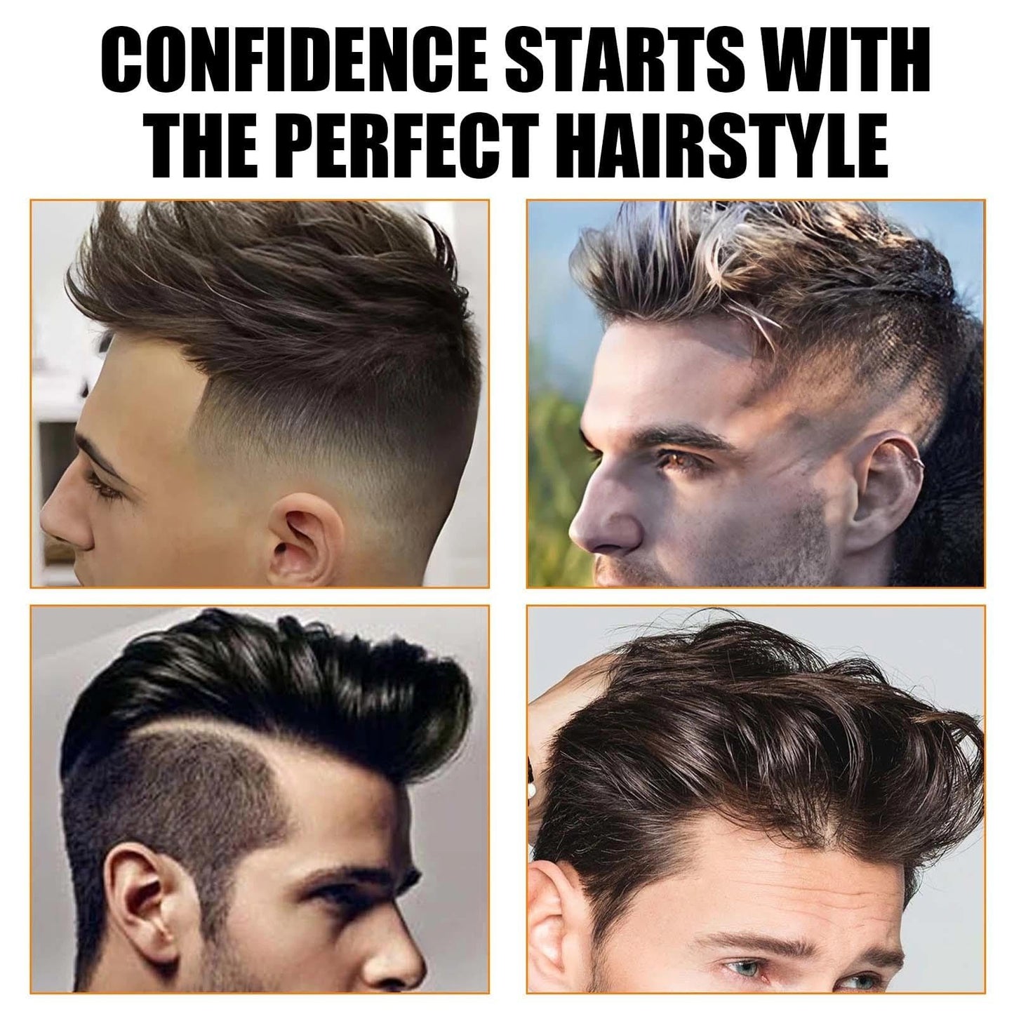 FresFresi Men's Hair Styling Powder - 2 Pack Texturizing Powder for Matte Texture, Long-Lasting Hold, Oil-Free and Easy Application, 10g Each