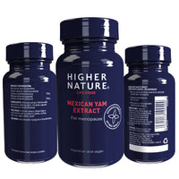 HIGHER NATURE Higher Nature - Mexican Yam Extract - for Menopause - Vegetarian & Vegan - 90 Capsules