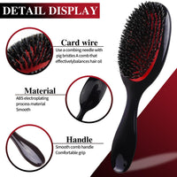 Solvayne Paddle Hair Extension Brush, Anti-Static Massage for Hair Extensions and Wigs, Gentle Detangling Brush for All Types