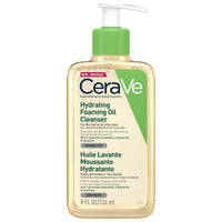CeraVe Hydrating Foaming Oil Cleanser With 3 Essential Ceramides, Triglyceride, & Squalane, Oil-to-Foam Formula For Normal to Very Dry Skin, Face & Body Cleanser, Dermatologist Developed, 236ml