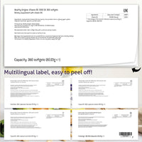 Healthy Origins, Vitamin D3, 1,000 IU, 360 Softgels, Gluten Free, Soy Free, Non-GMO