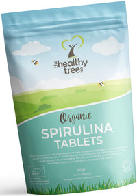 Organic Spirulina Tablets - High in Amino Acids, Chlorophyll, Protein, and Calcium - UK Certified Organic Easy Swallow Spirulina Tablets by TheHealthyTree Company - 300 x 500mg (300g)