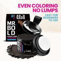 Mr.Bold Hairline Powder Dark Blonde 10g Instant Root Touch Up & Grey Coverage, Natural Hairline Concealer for Thinning Areas, Sweat Resistant & Windproof, Root Cover up for Women & Men