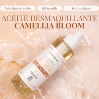 ALMA SECRET Camellia Bloom Facial Cleansing Oil - Face Makeup Oil with Vegan Collagen, Redupore and Green Tea Extracts, Makeup Oil for All Skin Types Vegan, Ecocert Certified, 200 ml